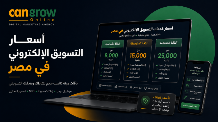 دليل أسعار التسويق الإلكتروني في مصر: اختر الباقة الأنسب