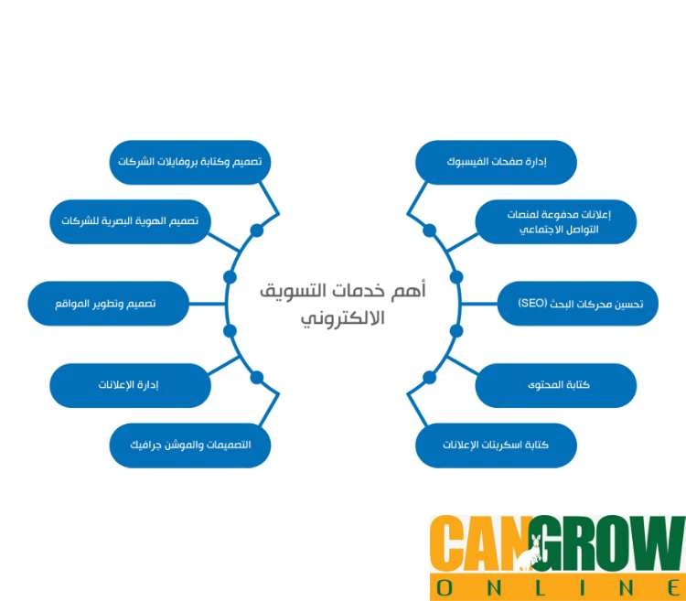 الخدمات التي تقدمها شركات التسويق الالكتروني
